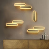 Daba Modern Brass LED Wall Sconce Minimalist Acrylic Indoor Wall Lamp