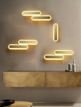 Daba Modern Brass LED Wall Sconce Minimalist Acrylic Indoor Wall Lamp