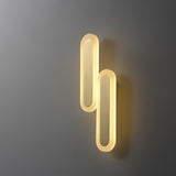 Daba Modern Brass LED Wall Sconce Minimalist Acrylic Indoor Wall Lamp