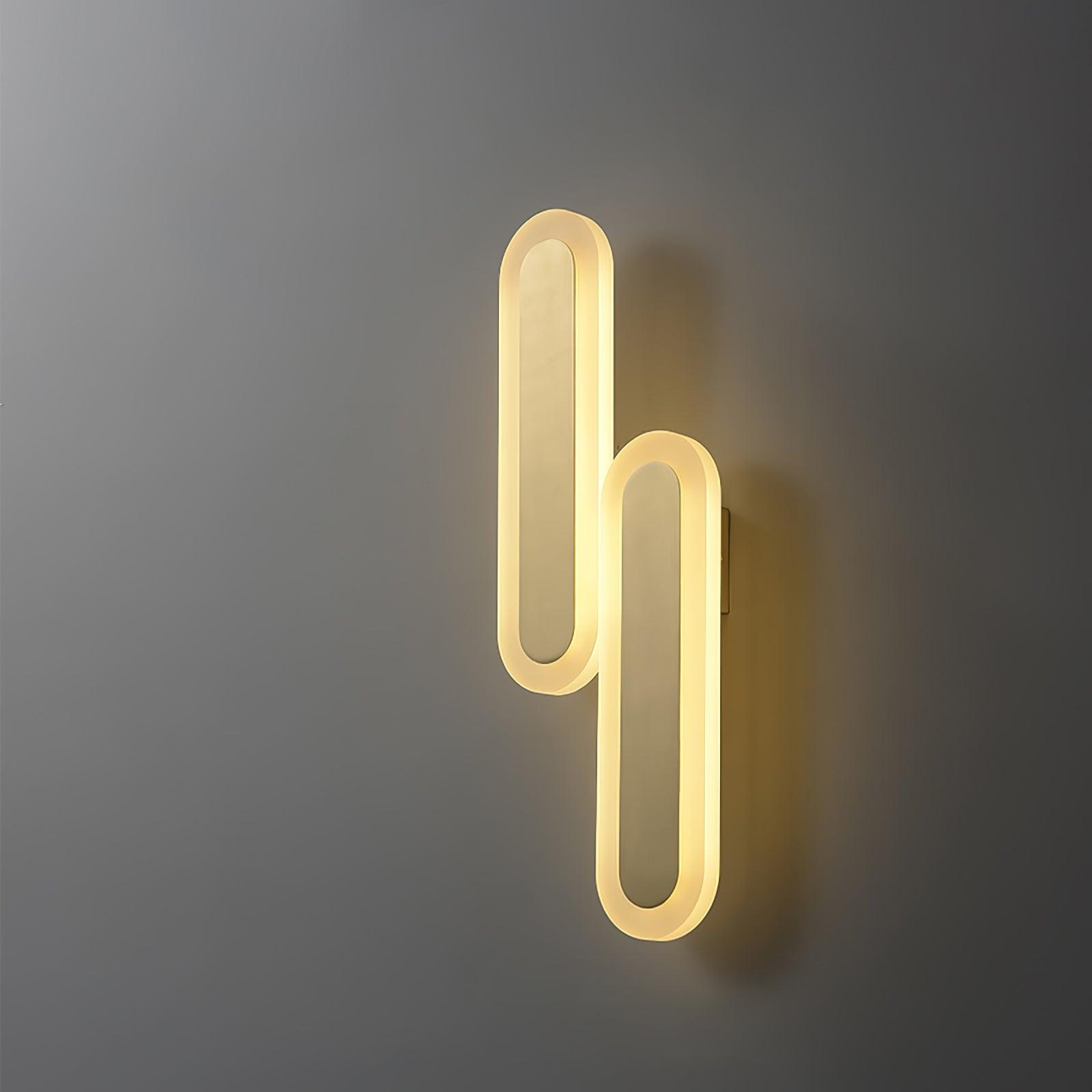 Daba Modern Brass LED Wall Sconce Minimalist Acrylic Indoor Wall Lamp