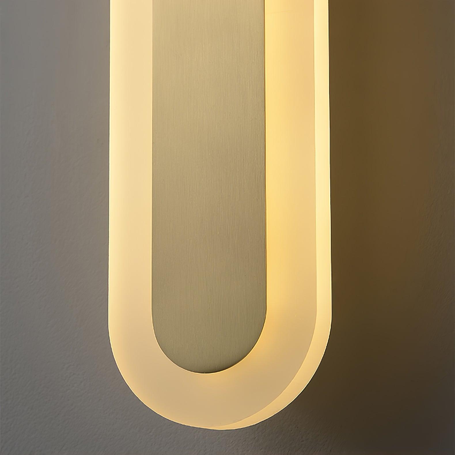 Daba Modern Brass LED Wall Sconce Minimalist Acrylic Indoor Wall Lamp