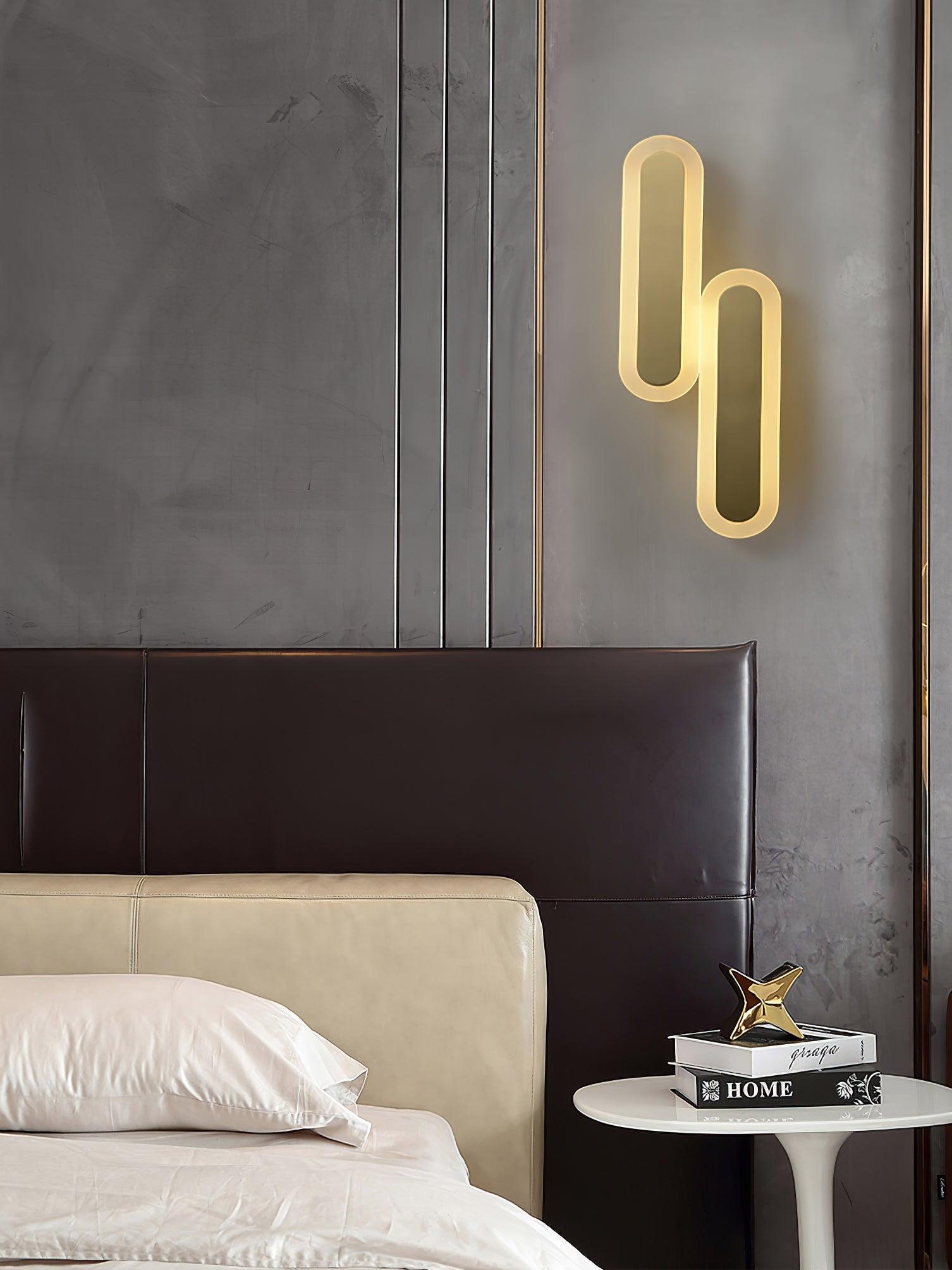 Daba Modern Brass LED Wall Sconce Minimalist Acrylic Indoor Wall Lamp