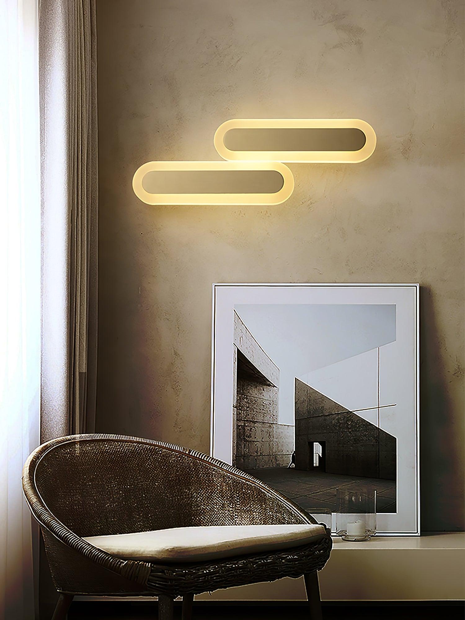 Daba Modern Brass LED Wall Sconce Minimalist Acrylic Indoor Wall Lamp