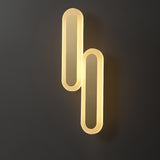 Daba Modern Brass LED Wall Sconce Minimalist Acrylic Indoor Wall Lamp
