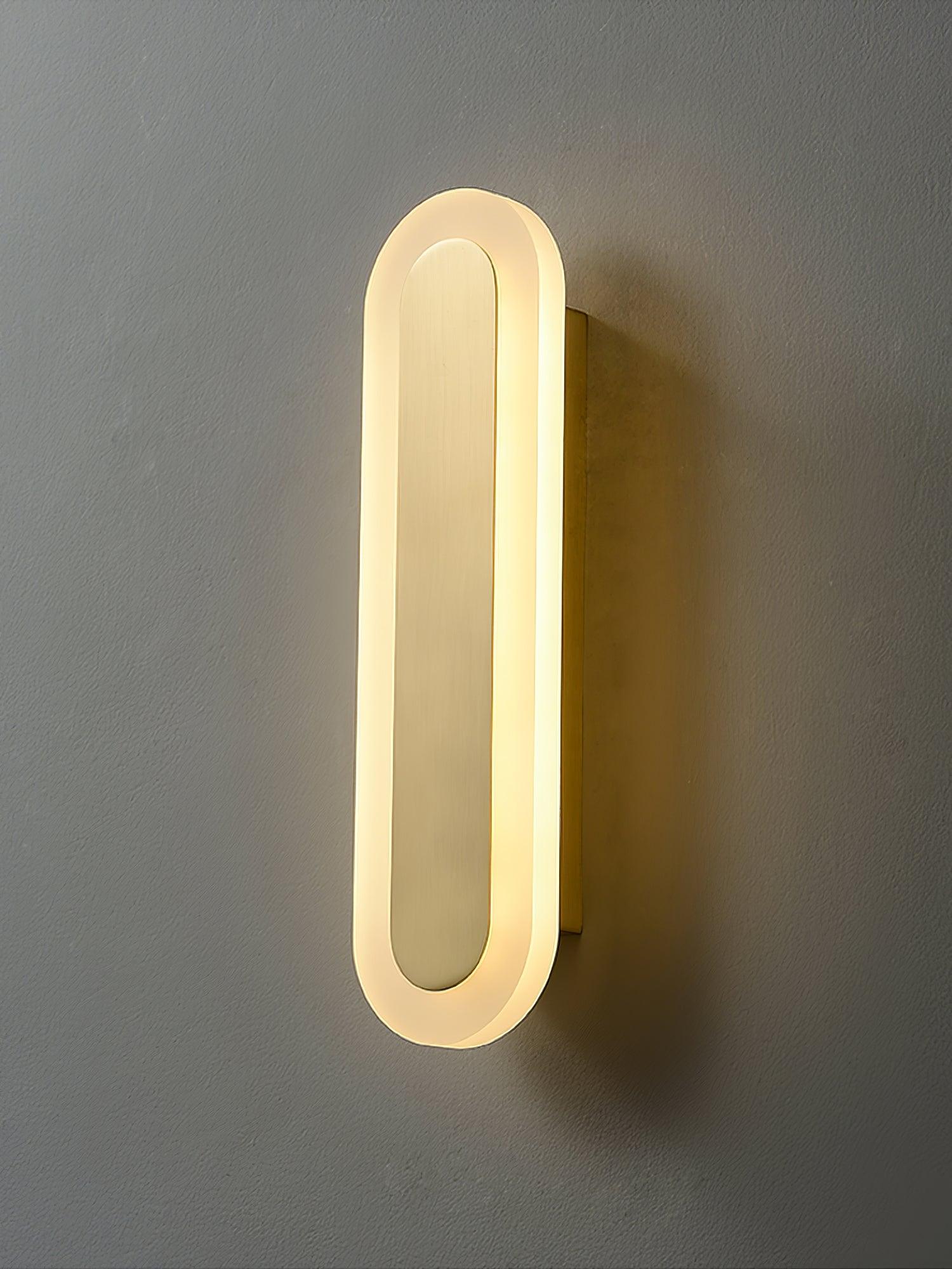 Daba Modern Brass LED Wall Sconce Minimalist Acrylic Indoor Wall Lamp