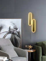 Daba Modern Brass LED Wall Sconce Minimalist Acrylic Indoor Wall Lamp