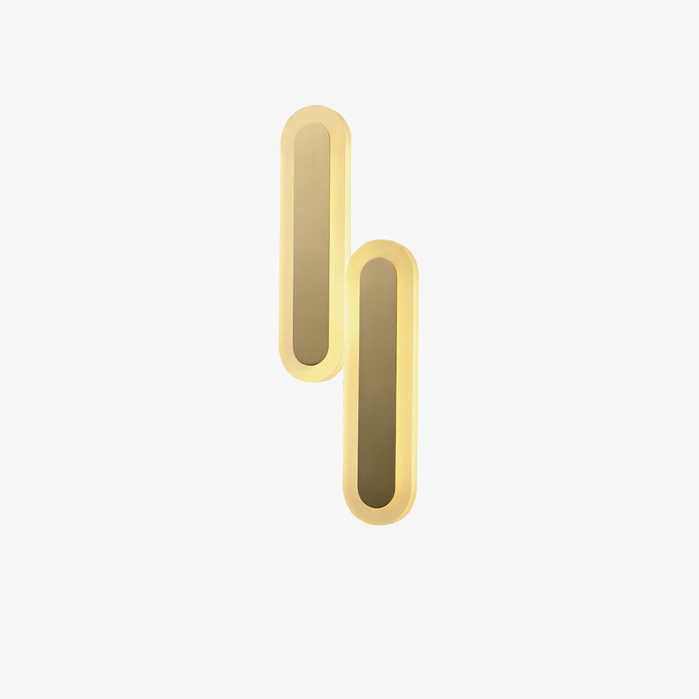 Daba Modern Brass LED Wall Sconce Minimalist Acrylic Indoor Wall Lamp