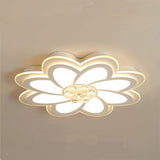 Modern Geometric Flower Petal LED Flush Mount Ceiling Light Acrylic Chandelier for Living Room