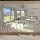 Decorative Dog Sunbathing Mural Wall Art Lamp LED Light Painting for Home Decor
