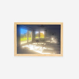 Decorative Dog Sunbathing Mural Wall Art Lamp LED Light Painting for Home Decor