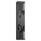 Decorative Mountain Landscape LED Outdoor Wall Sconce Solar and Hardwired Porch Light