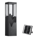 Decorative Mountain Landscape LED Outdoor Wall Sconce Solar and Hardwired Porch Light