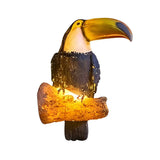 Decorative Resin Animal Parrot LED Garden Light Waterproof Outdoor Pathway Landscape Lamp