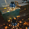 Decorative Solar Star Projection Outdoor Lantern Waterproof LED Hanging Lights for Garden Patio