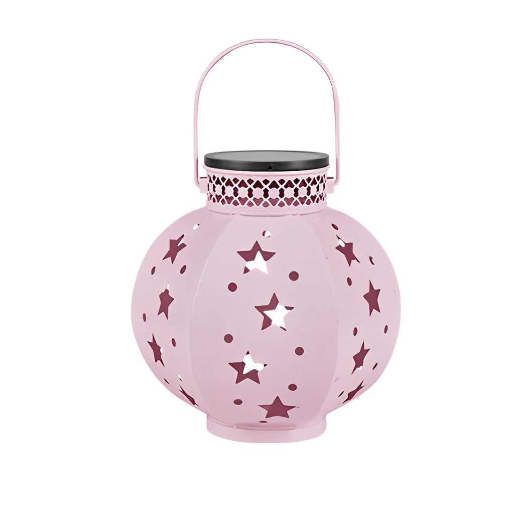 Decorative Solar Star Projection Outdoor Lantern Waterproof LED Hanging Lights for Garden Patio