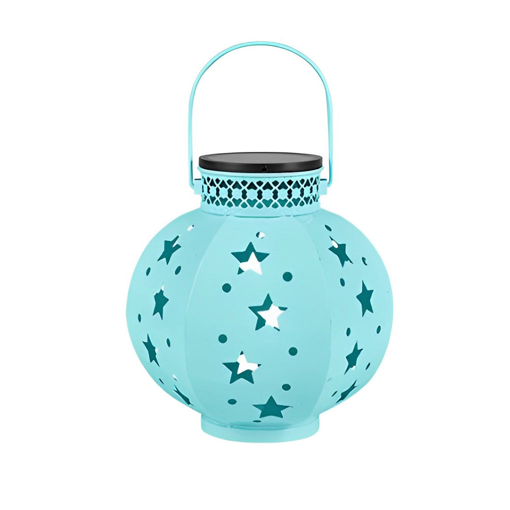 Decorative Solar Star Projection Outdoor Lantern Waterproof LED Hanging Lights for Garden Patio