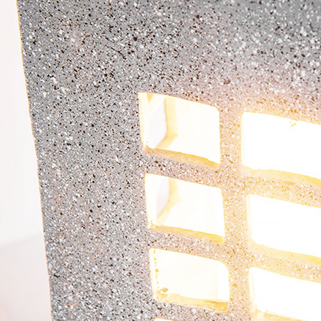 Decorative Stone Finish Outdoor LED Pillar Light IP54 Waterproof Garden Landscape Path Lamp