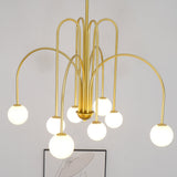 Delaney Modern Farmhouse Chandelier Metal and Glass Ceiling Light Fixture