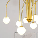 Delaney Modern Farmhouse Chandelier Metal and Glass Ceiling Light Fixture