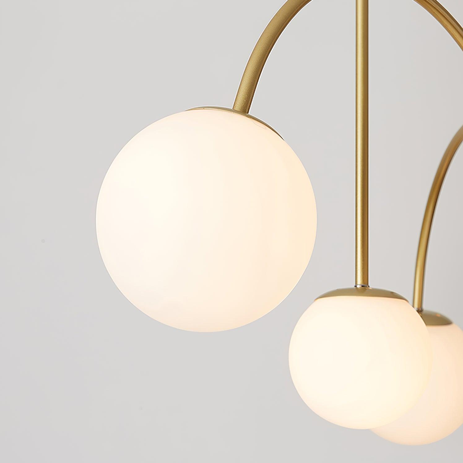 Delaney Modern Farmhouse Chandelier Metal and Glass Ceiling Light Fixture