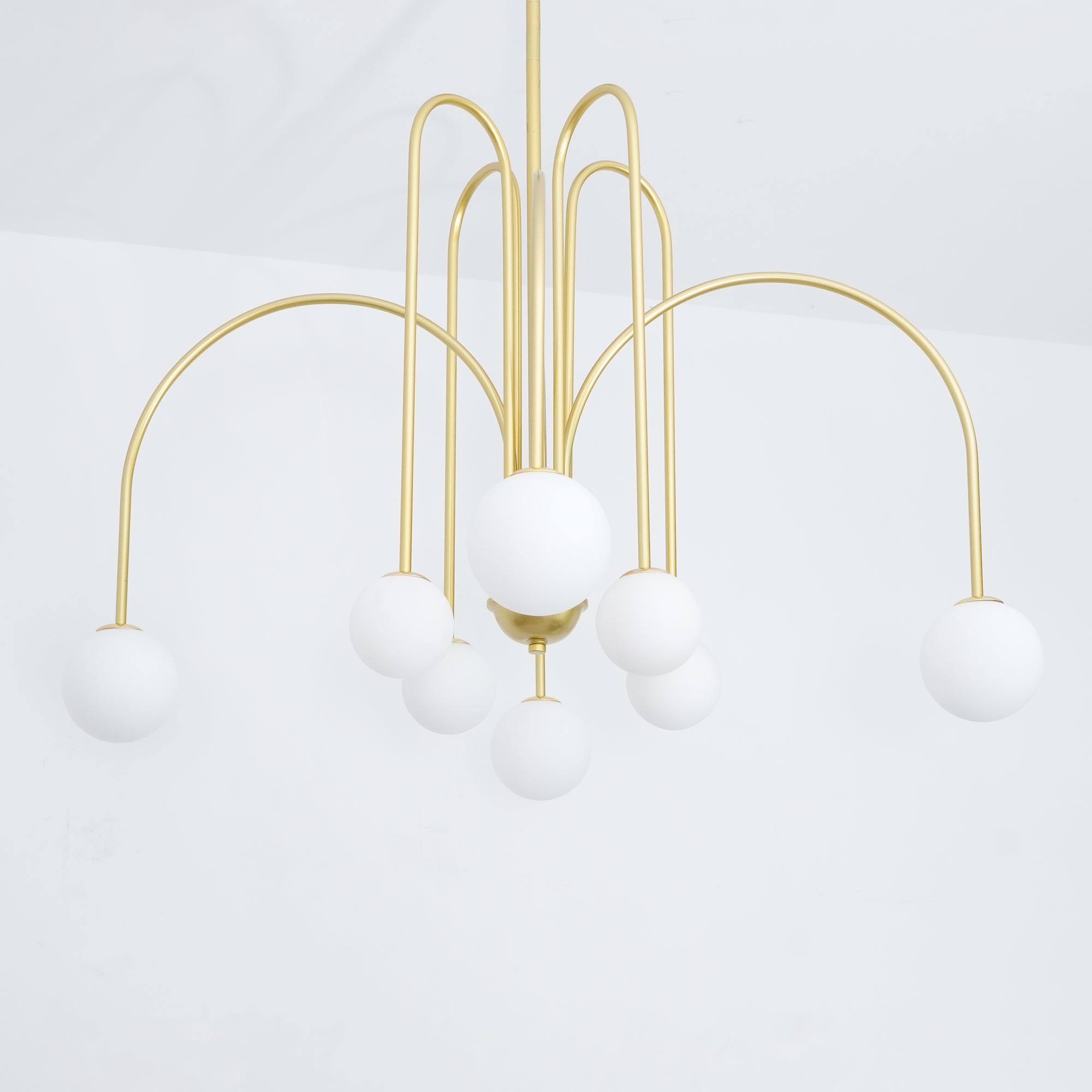 Delaney Modern Farmhouse Chandelier Metal and Glass Ceiling Light Fixture