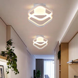Minimalist Geometric LED Flush Mount Ceiling Light for Modern Hallways and Bedrooms