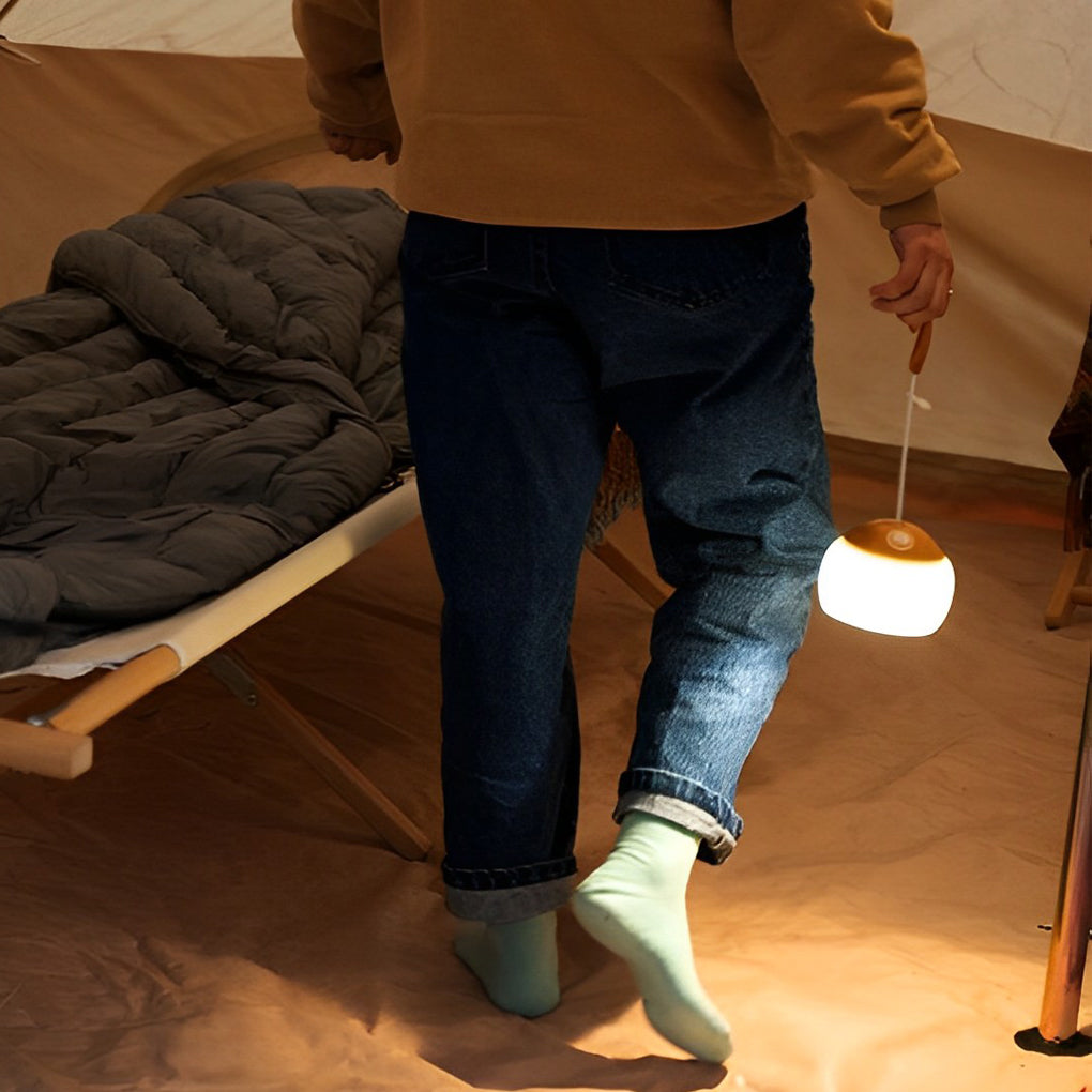 Dimmable LED Portable Camping Lantern USB Rechargeable Outdoor Hanging Light