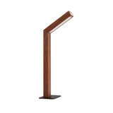 Dimmable Natural Wood LED Table Lamp with 360 Degree Rotation and Rechargeable Magnetic Base