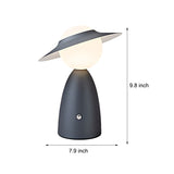 Dimmable Nordic Scarecrow LED Touch Table Lamp Cordless Rechargeable Bedside Accent Light