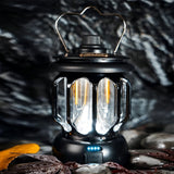 Dimmable Retro LED Camping Lantern Waterproof Rechargeable Outdoor Hanging Lamp with USB Port
