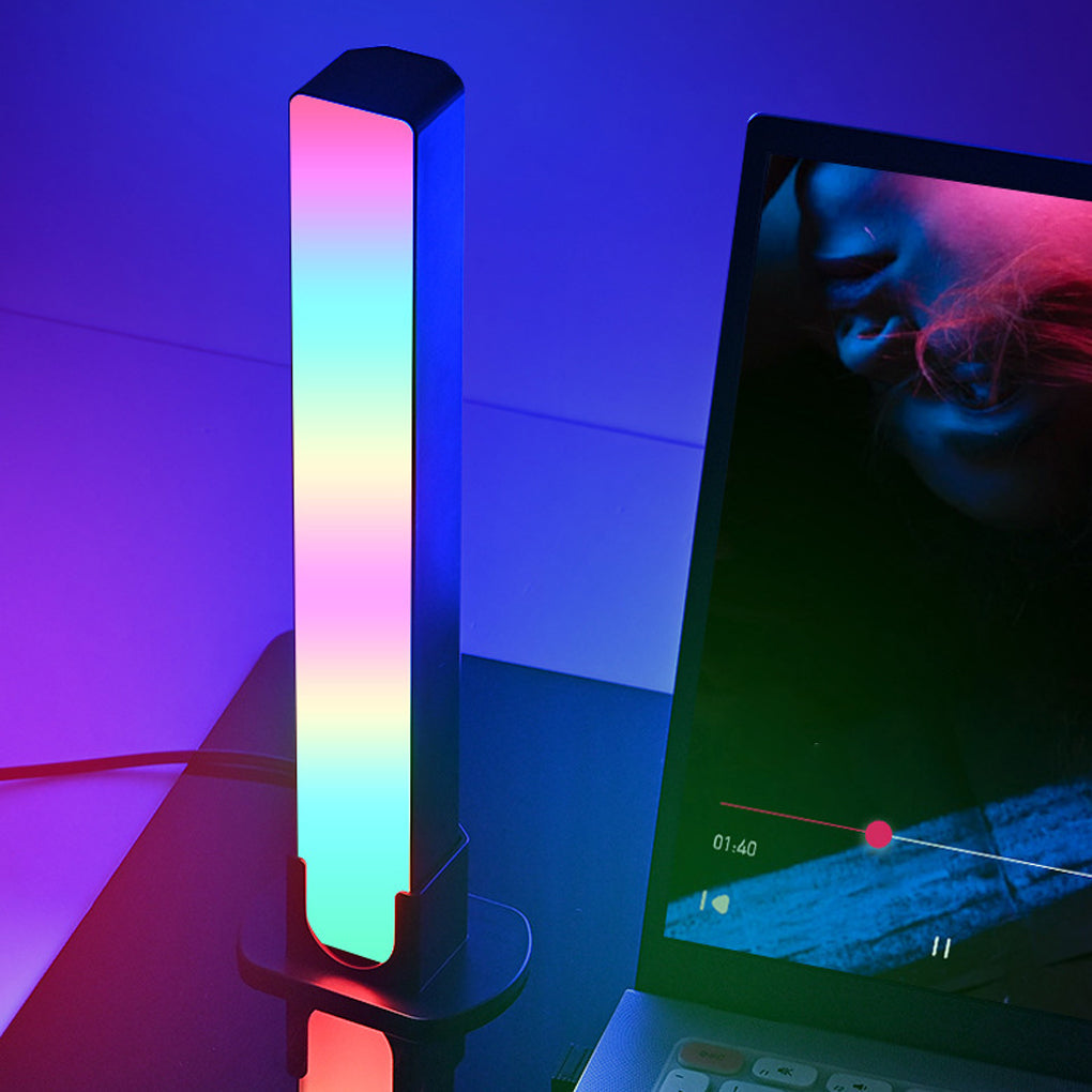 Dimmable RGB LED Ambient Light Bar with Smart App Control and Music Sync for Gaming Desk