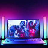 Dimmable RGB LED Ambient Light Bar with Smart App Control and Music Sync for Gaming Desk