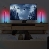 Dimmable RGB LED Ambient Light Bar with Smart App Control and Music Sync for Gaming Desk