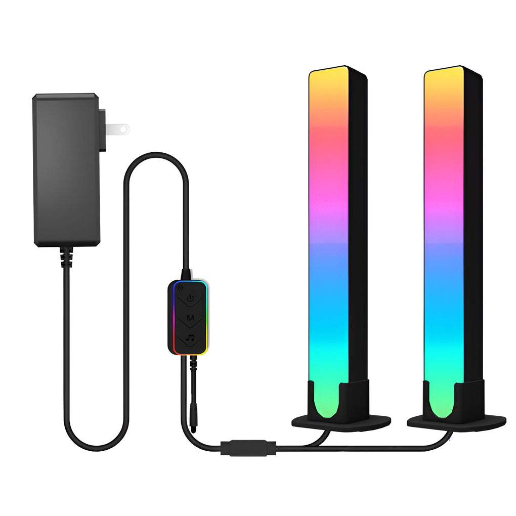 Dimmable RGB LED Ambient Light Bar with Smart App Control and Music Sync for Gaming Desk