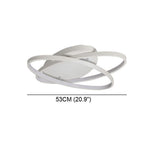 Modern Double Ring LED Flush Mount Ceiling Light for Bedroom and Living Room Lighting