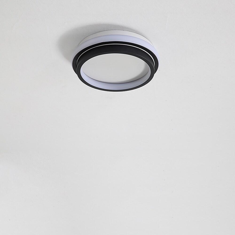 Modern LED Flush Mount Ceiling Light for Bedroom Hallway Low Profile PVC Metal Fixture