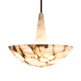 Domus Alabaster Chandelier Modern Snowflake Pattern LED Ceiling Pendant Light