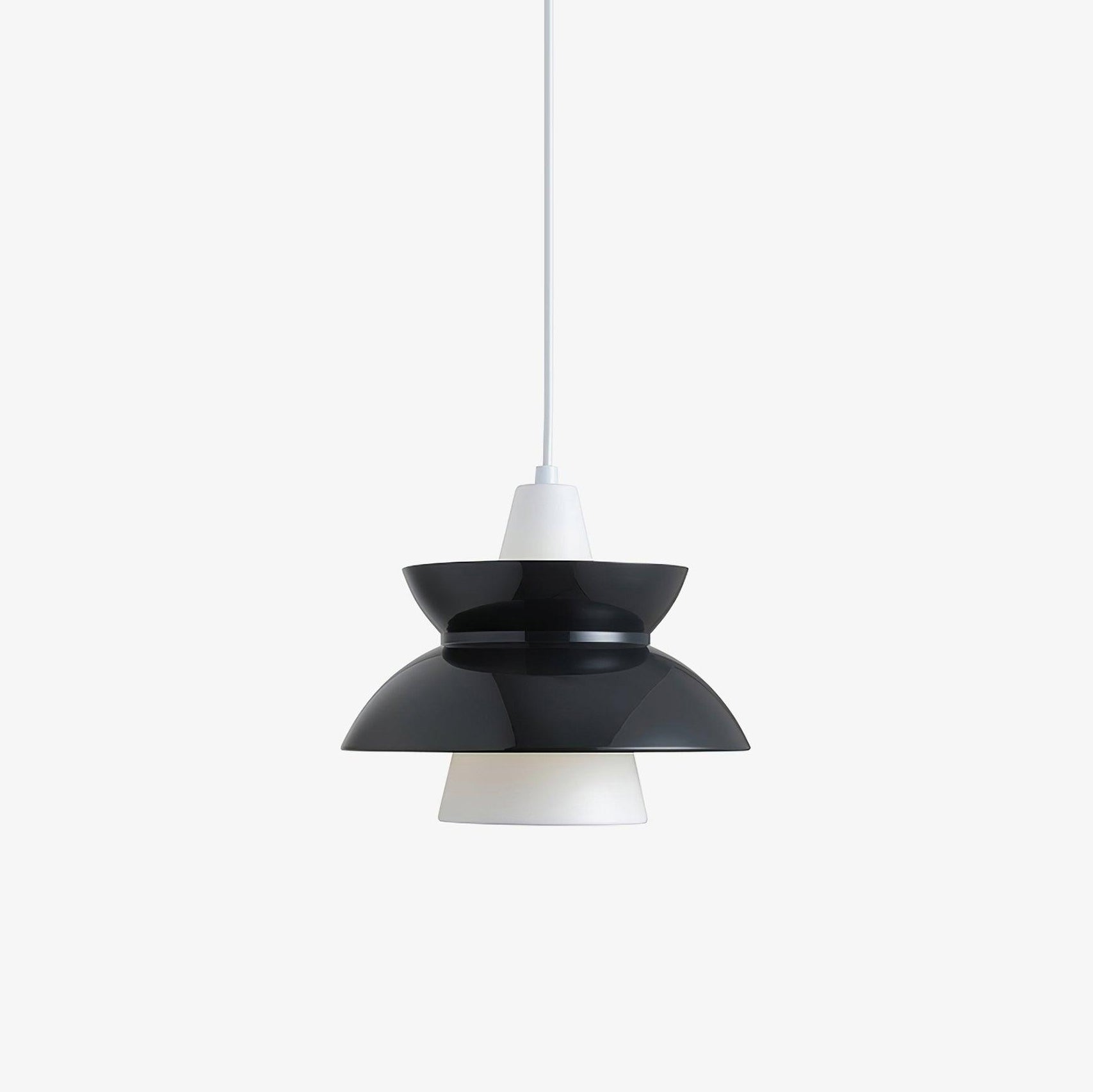 Doo Wop Modern Pendant Light Aluminum Dual Shade Ceiling Lamp for Kitchen Island