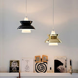 Doo Wop Modern Pendant Light Aluminum Dual Shade Ceiling Lamp for Kitchen Island