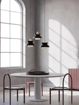 Doo Wop Modern Pendant Light Aluminum Dual Shade Ceiling Lamp for Kitchen Island