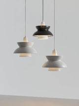 Doo Wop Modern Pendant Light Aluminum Dual Shade Ceiling Lamp for Kitchen Island