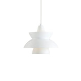 Doo Wop Modern Pendant Light Aluminum Dual Shade Ceiling Lamp for Kitchen Island