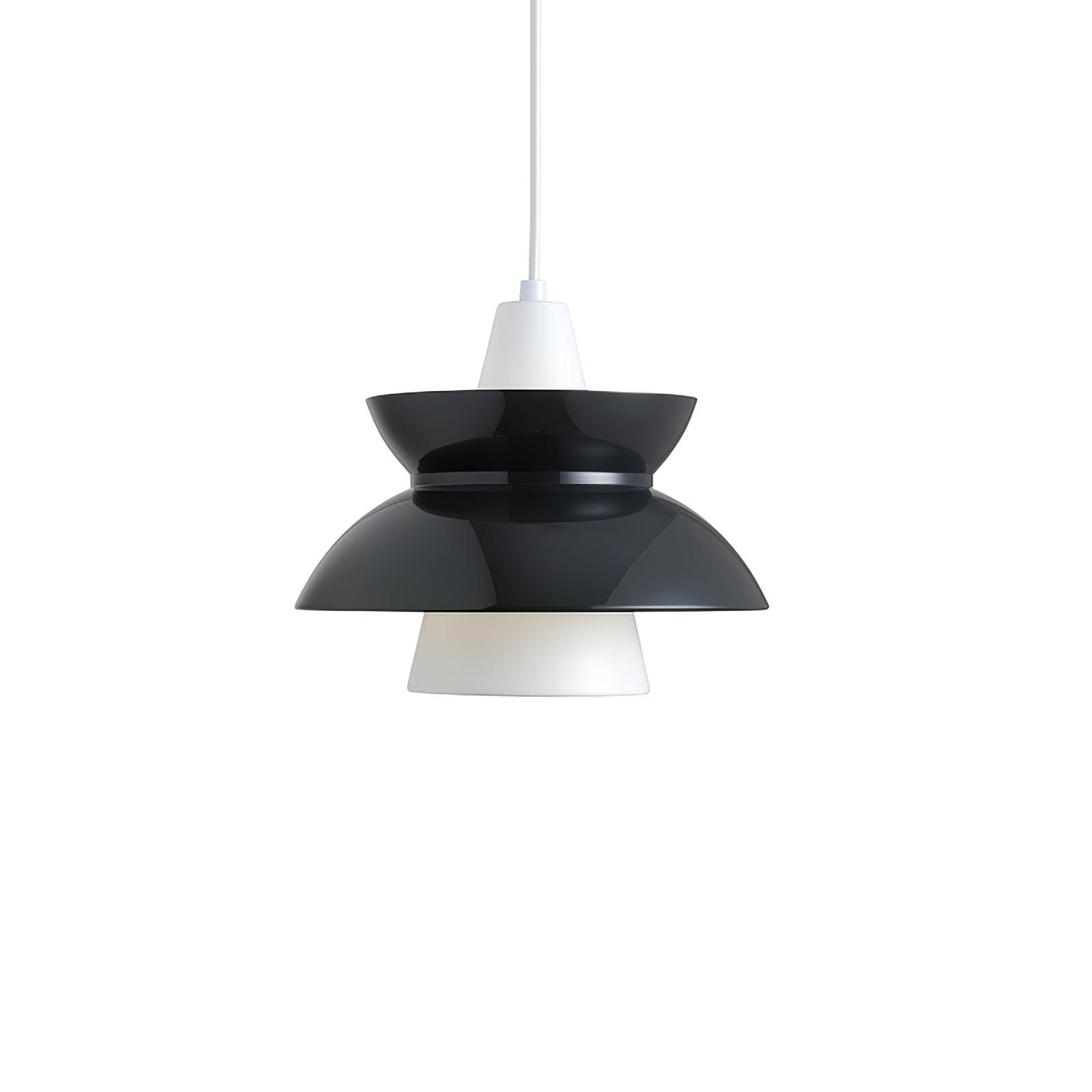 Doo Wop Modern Pendant Light Aluminum Dual Shade Ceiling Lamp for Kitchen Island