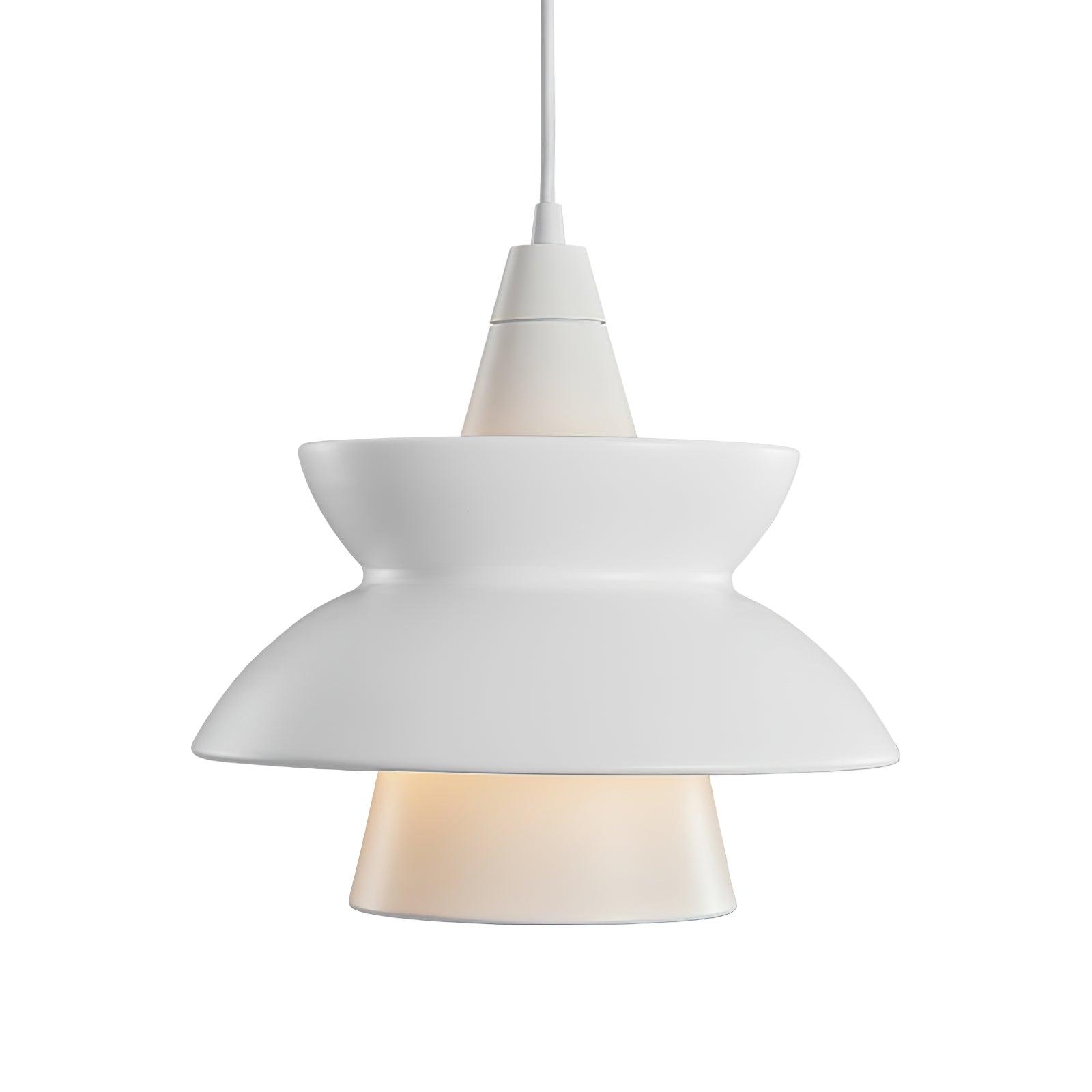 Doo Wop Modern Pendant Light Aluminum Dual Shade Ceiling Lamp for Kitchen Island