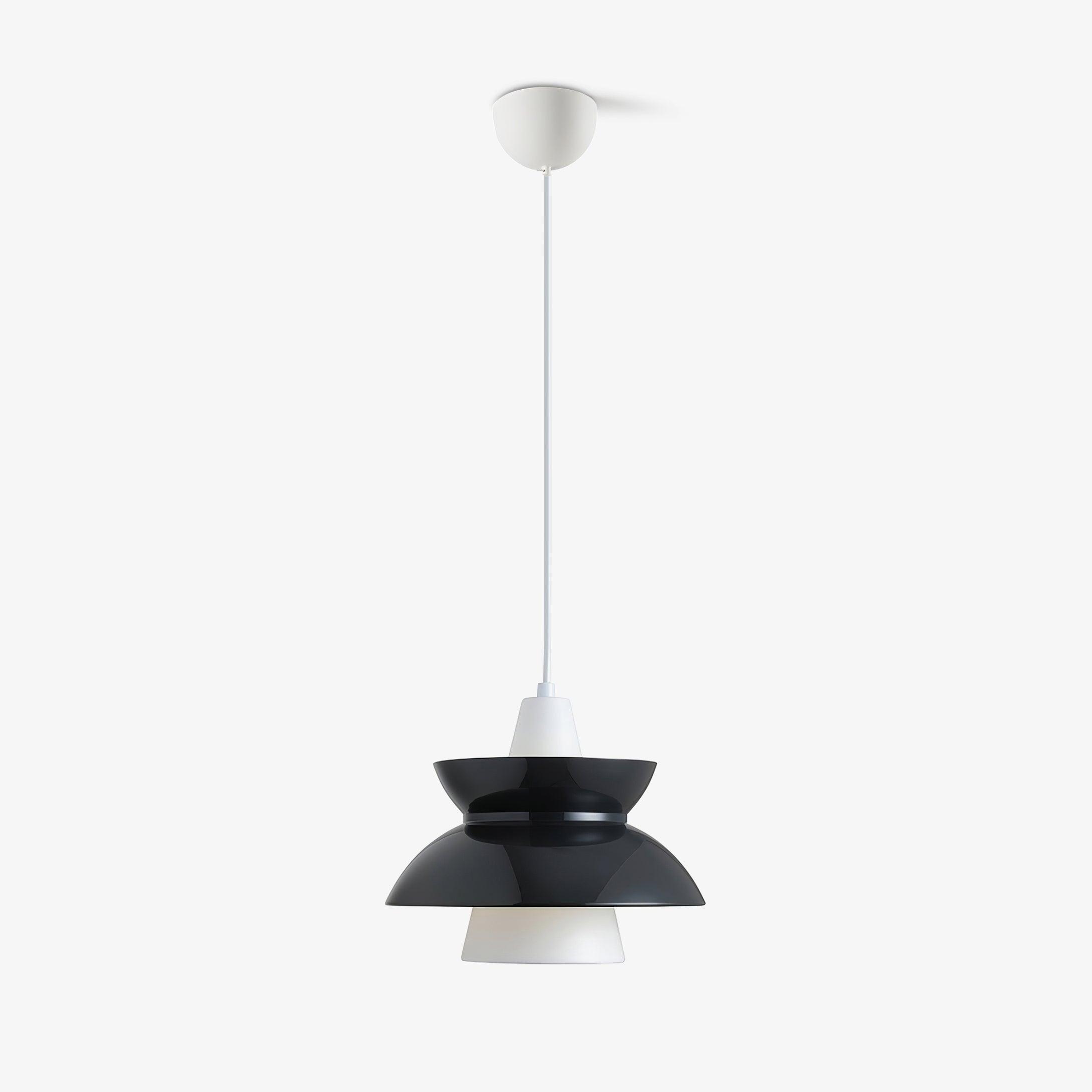 Doo Wop Modern Pendant Light Aluminum Dual Shade Ceiling Lamp for Kitchen Island