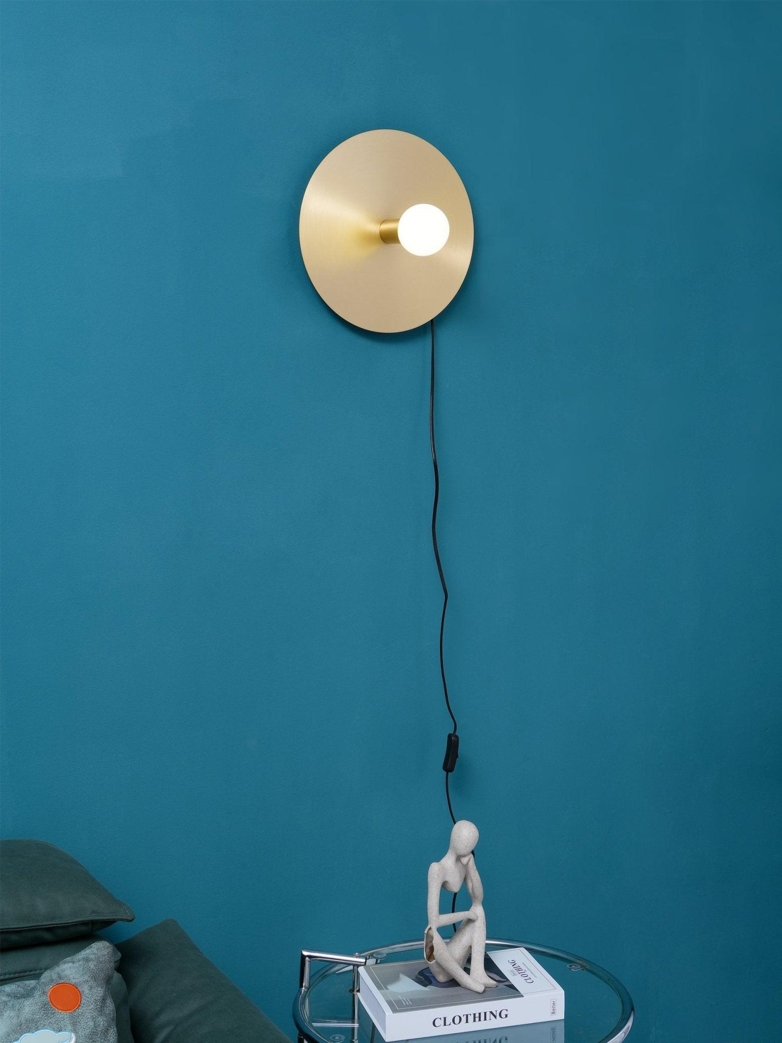 Dot Geometric Wall Lamp Set Modern Brass Minimalist Indoor Sconce Lighting Fixture