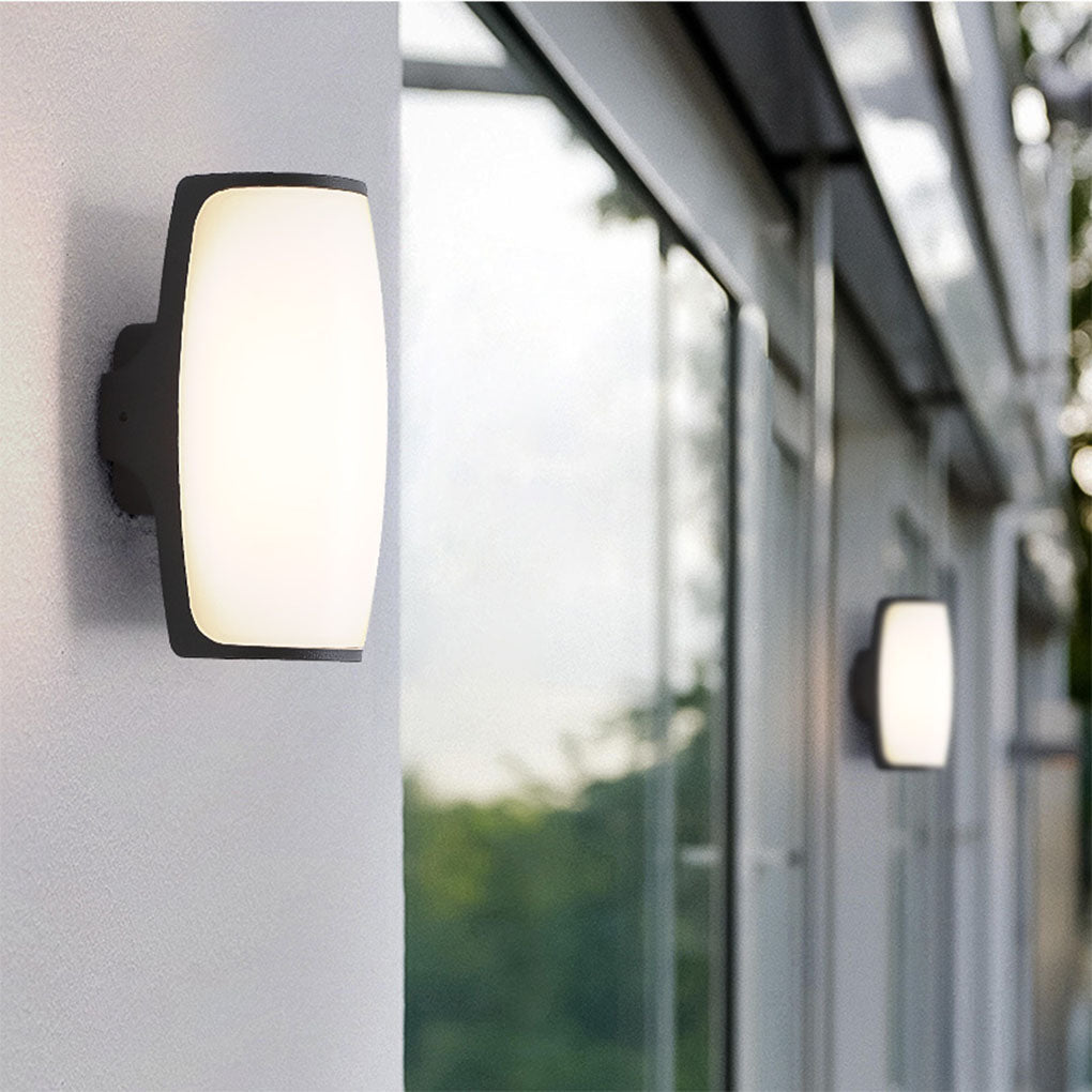 Double Layer Outdoor LED Wall Sconce Waterproof Die Cast Aluminum Exterior Light for Courtyard and Balcony