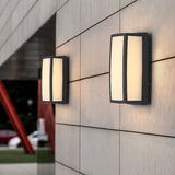 Double Layer Outdoor LED Wall Sconce Waterproof Die Cast Aluminum Exterior Light for Courtyard and Balcony