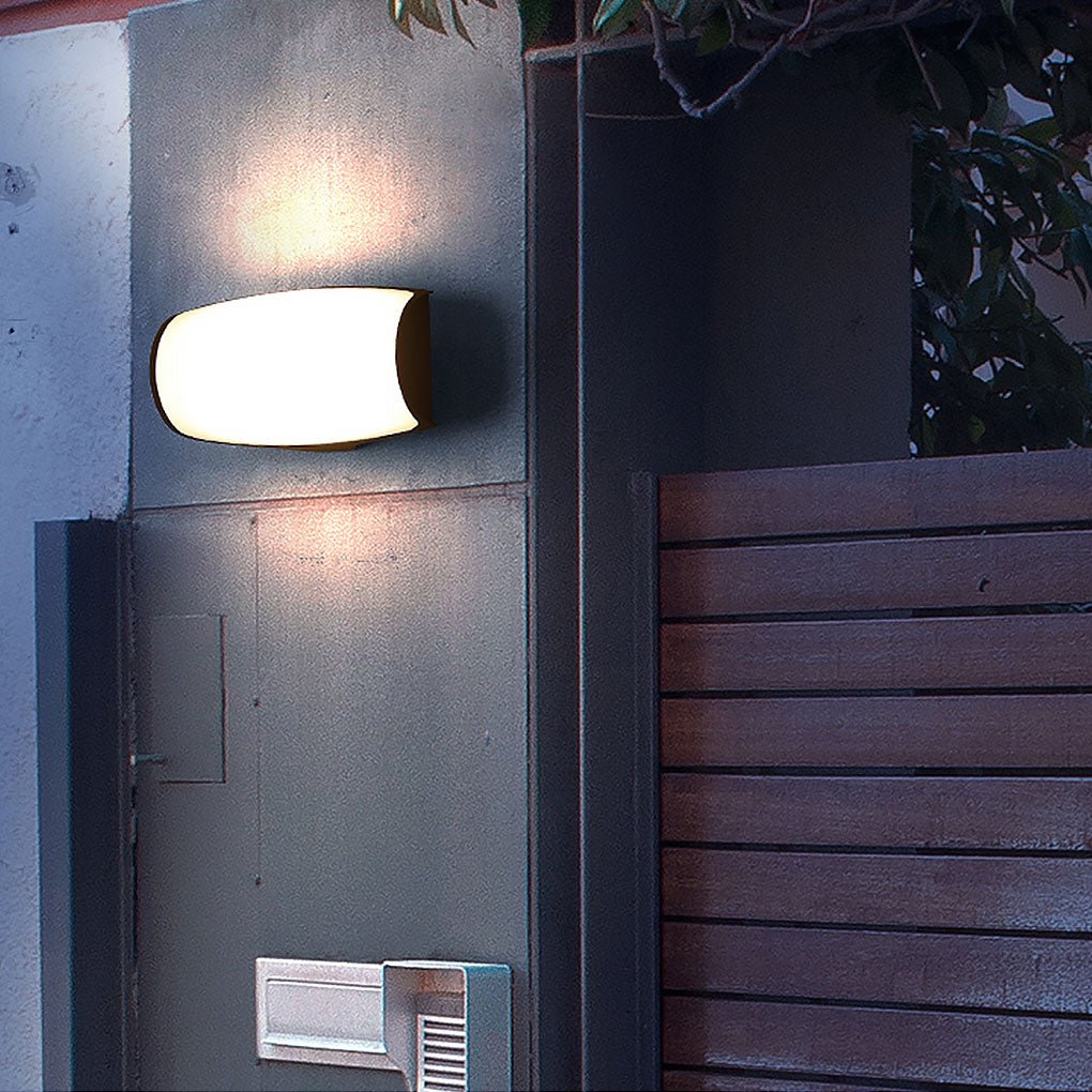 Double Layer Outdoor LED Wall Sconce Waterproof Die Cast Aluminum Exterior Light for Courtyard and Balcony