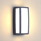 Double Layer Outdoor LED Wall Sconce Waterproof Die Cast Aluminum Exterior Light for Courtyard and Balcony